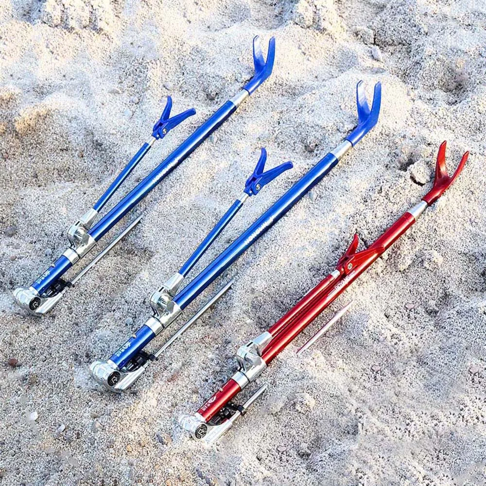 Fishing Bracket Angle Adjustable Outdoor Tool Stainless Steel 2.3M 2.1M 1.7M 1.5M Telescoping Hand Rod Holder, fishing rod bracket