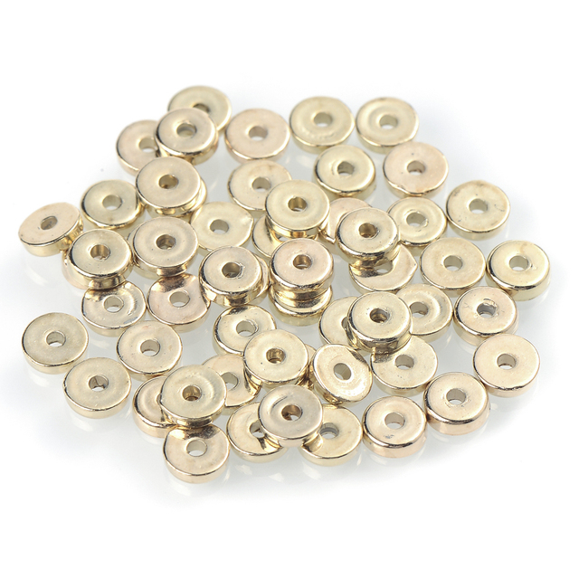 Gold Silver Plated Loose Spacer Beads CCB Star Heart Bead for Jewelry Making DIY Charm Bracelet Necklace Accessories