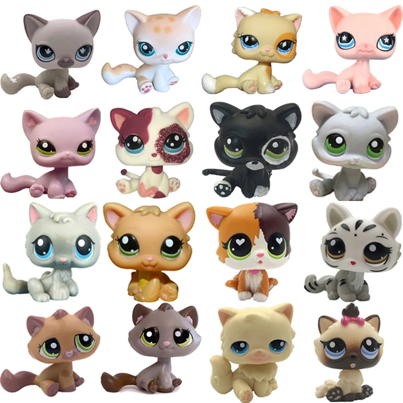 lote 12 figuras little pet shop gatos gatitos p - Comprar Outras