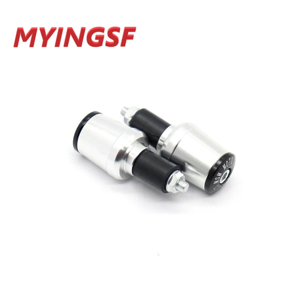 2pcs CNC Motorcycle Road MTB Bike Handlebar Cap Hand Grips Bar End Plug 7/8'' 22mm motor handlebar Counterweight grips ends