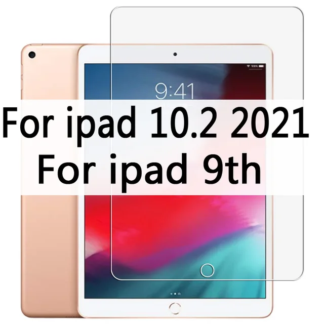 9H Tempered Glass For iPad 10.2 inch 2019 2.5D Full Cover Screen Protector For iPad Pro 11 Air 2 3 MiNi 5 4 3 2 2017 2018 Glass For ipad 9th 10.2