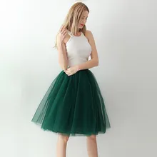 Тюлевые женские юбки Летняя эластичная высокая талия длинная Плиссированная юбка-пачка классическая для взрослых Свадебная вечеринка Милая элегантная jupe Тюль femme