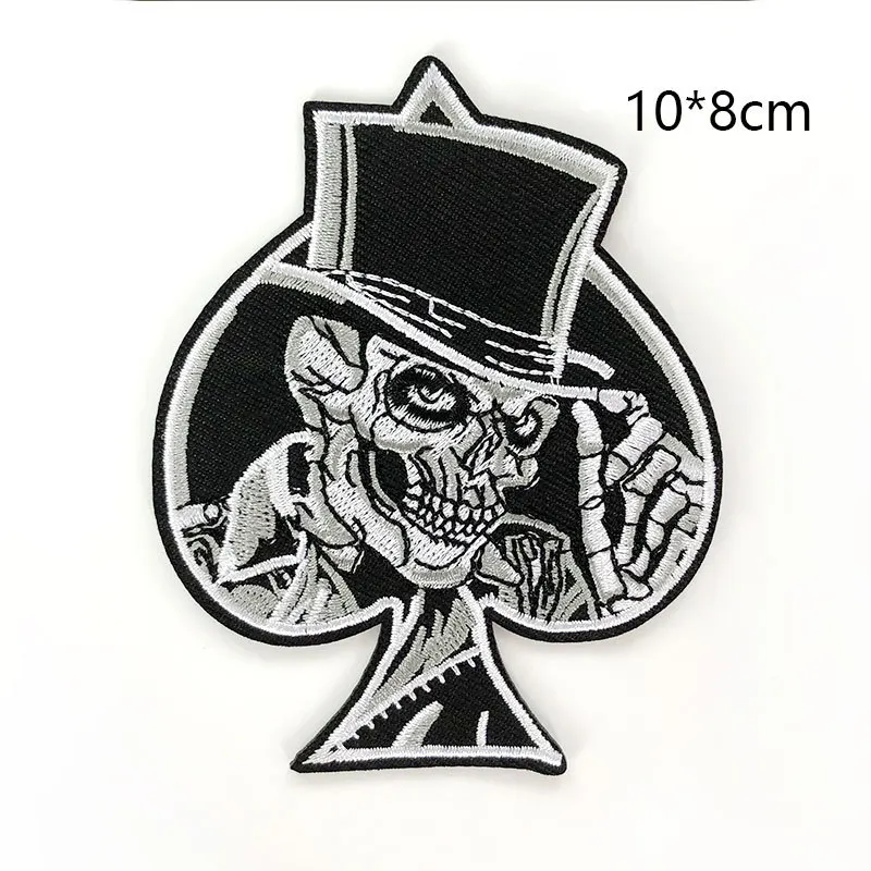 Ace of Spades Iron On Embroidered Patch For Clothes