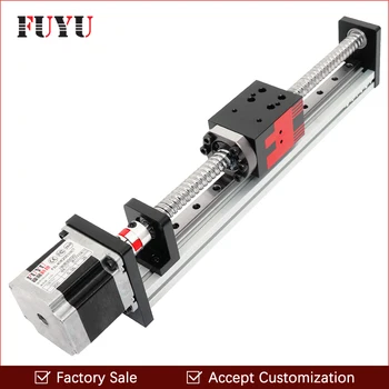 

FUYU Linear Guide Rail Stage Actuator Ball Screw Motion Slide for CNC Test Machine 0.05mm accuracy