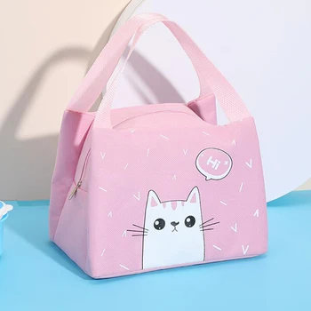 

2020 New Style Fashion Hot Portable Lunch Bags Insulated Canvas Box Tote Bag Thermal Cooler Food Picnic Bag