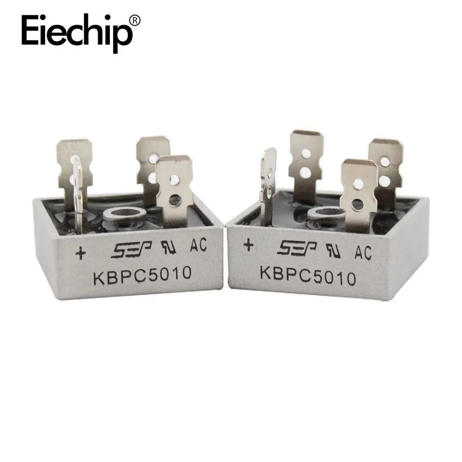 Diode Bridge Rectifier 2PCS/Lot KBPC5010 Diode bridge rectifiers diodes 50A 1000V KBPC 5010 power rectifier diode electronic components