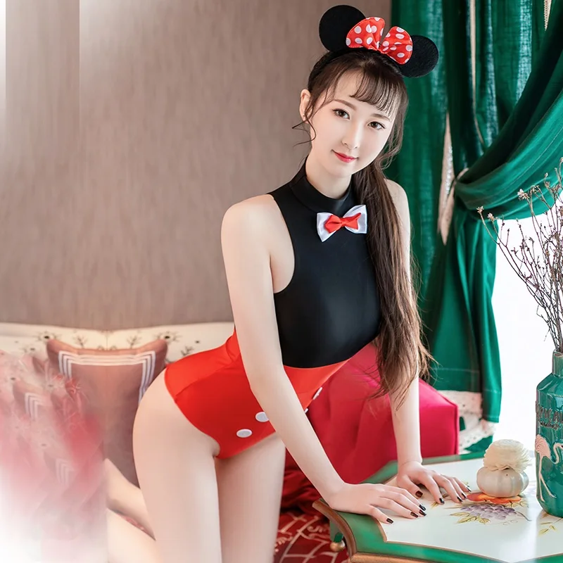 Сексуальное прозрачное эластичное женское белье купальник для косплея в стиле