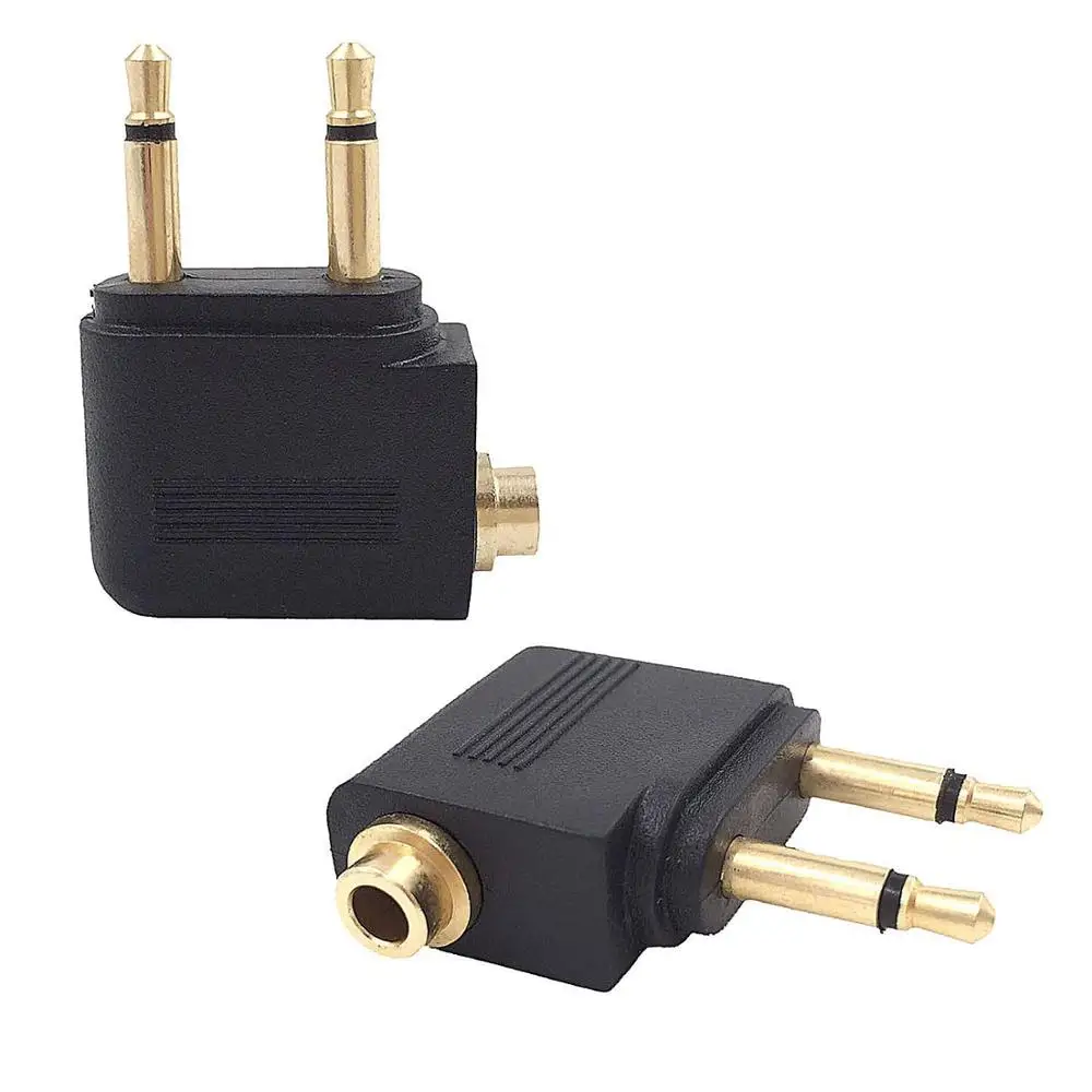 Dual35mmMaleto35mmFemaleAUXAudioJackAirplaneAirlineFlight