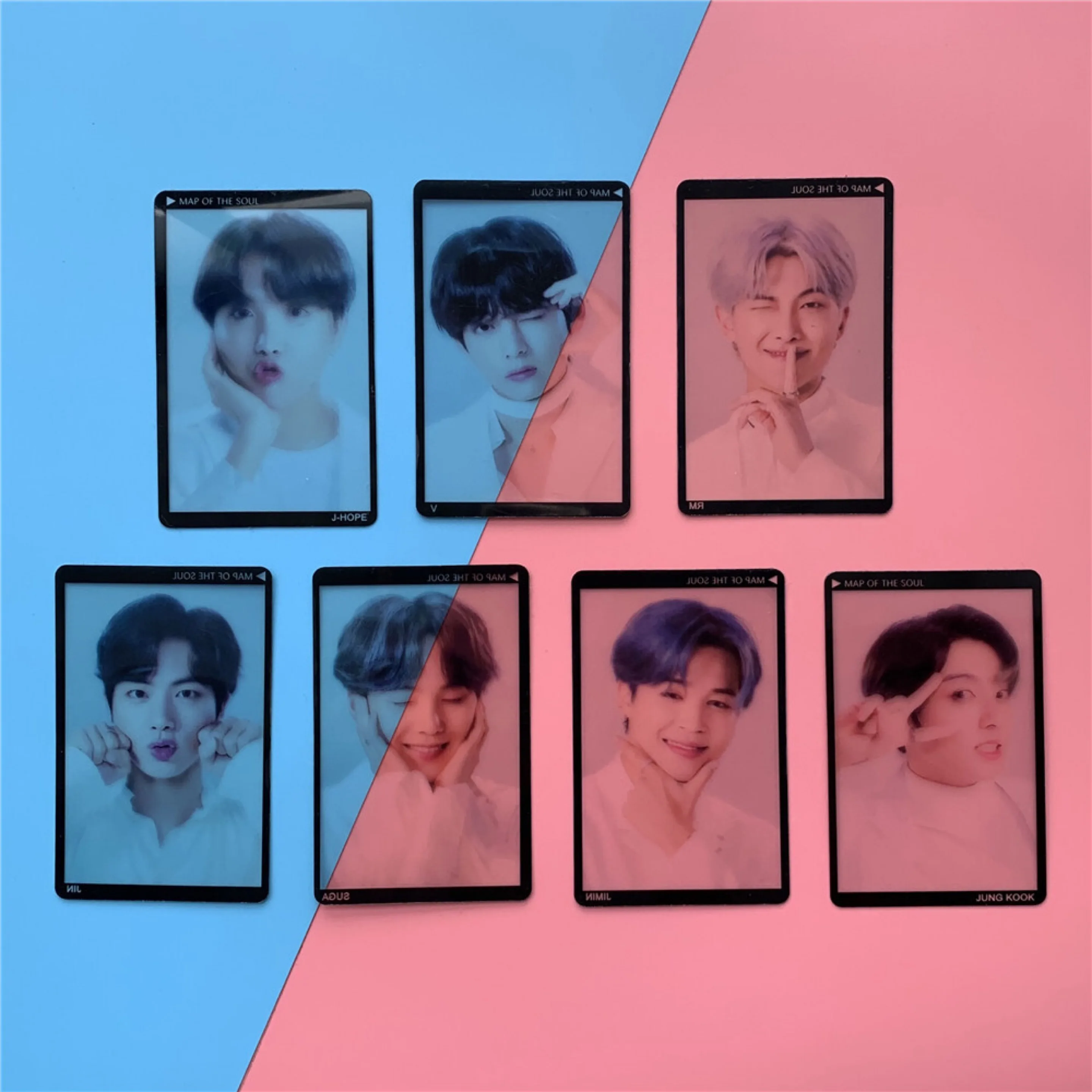 2020 KPOP Bangtan Boys постер ломо-карта путешествий прозрачная карта фото-карты JUNG KOOK V JIMIN