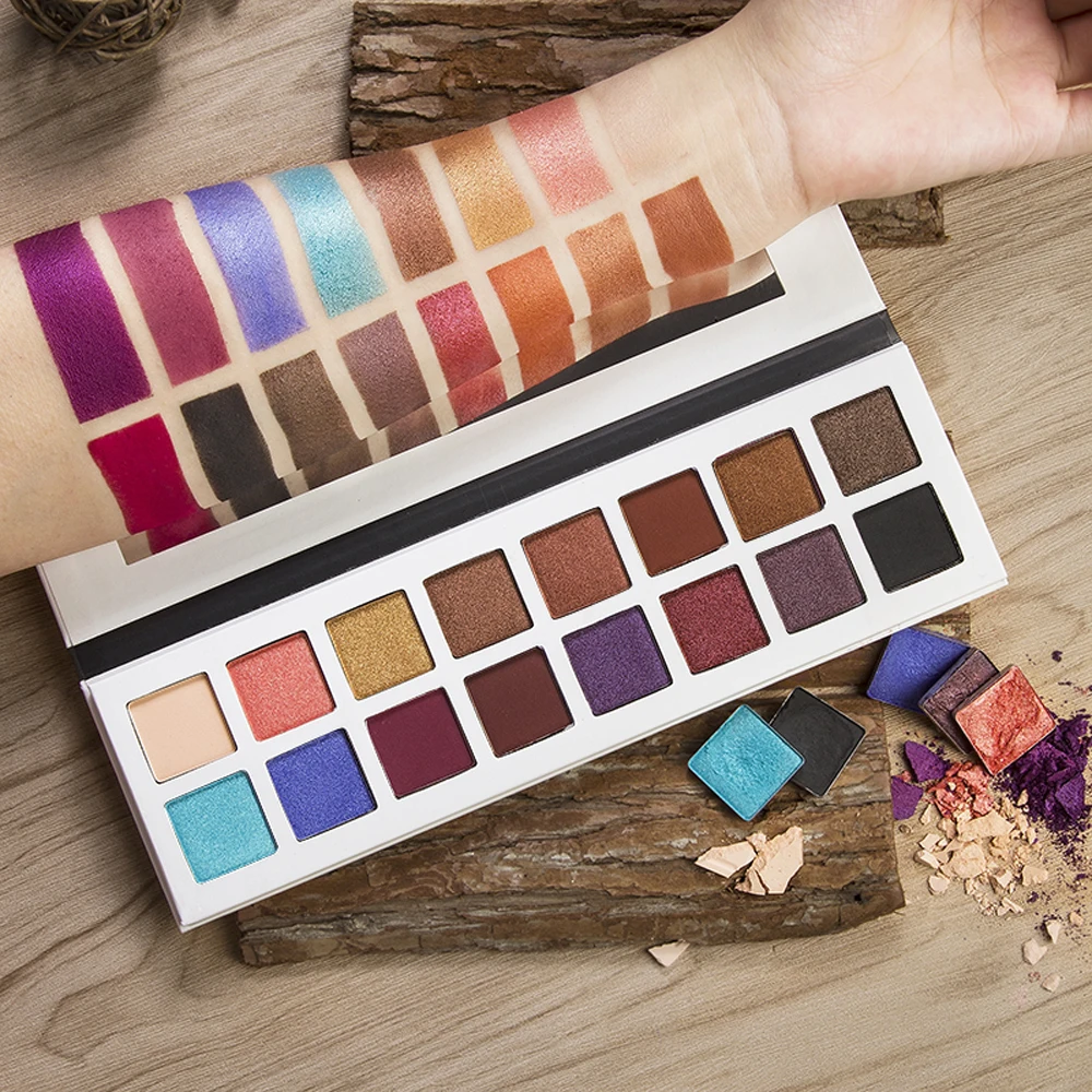 OEM Private Label christmas eyeshadow color for brown eyes hypoallergenic makeup vegan cosmetics no logo custom