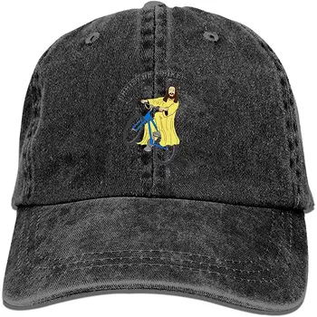 

Baseball Cap-Christ On A Bike Cowboy Hats for Mens Women Dad, Golf Trucker Black Sports Baseball Caps