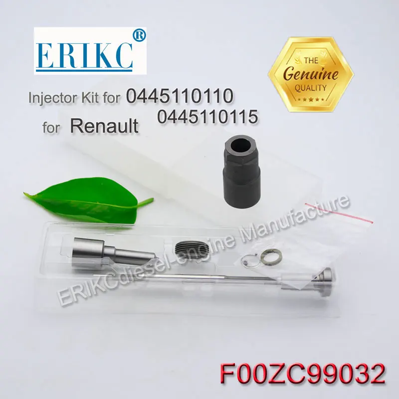 ERIKC Service Kits F00zc99032 Car Repair Kit Nozzle DSLA140P1142 Valve F00VC01034 For Injector 0445110110 0445110145 Renault | Автомобили
