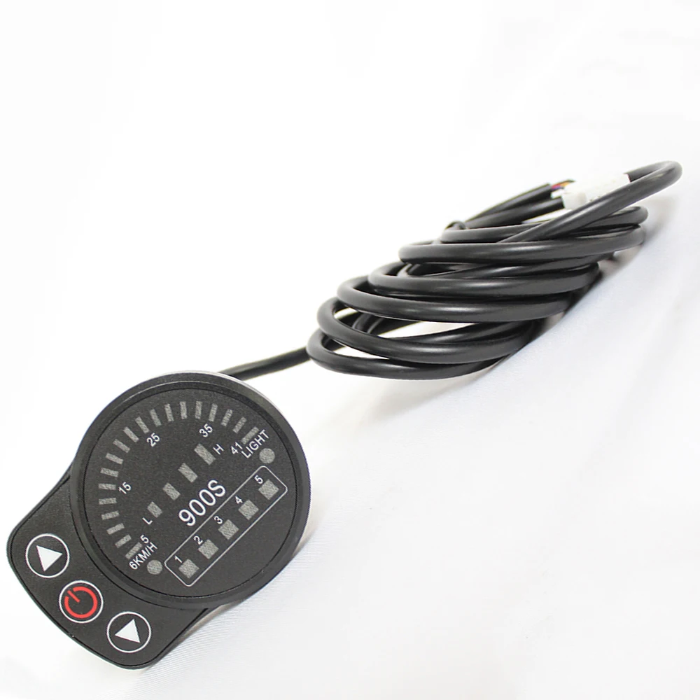 

LED Display Meter 5 Pins Connector Adapter ABS Waterproof Plug For KT Bicycle