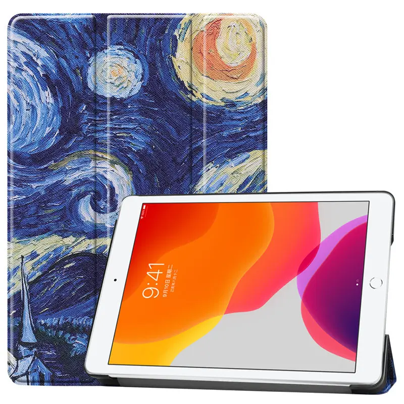 Для iPad 10,2 чехол для Apple iPad 7th Generation A2200 A2198 A2232 Smart Cover Funda Магнитная Складная подставка+ подарок - Цвет: P020