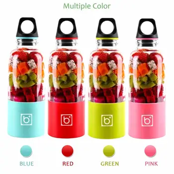 

4 color Home use Protable juicer fruit vegetable Juicer USB battery juicers