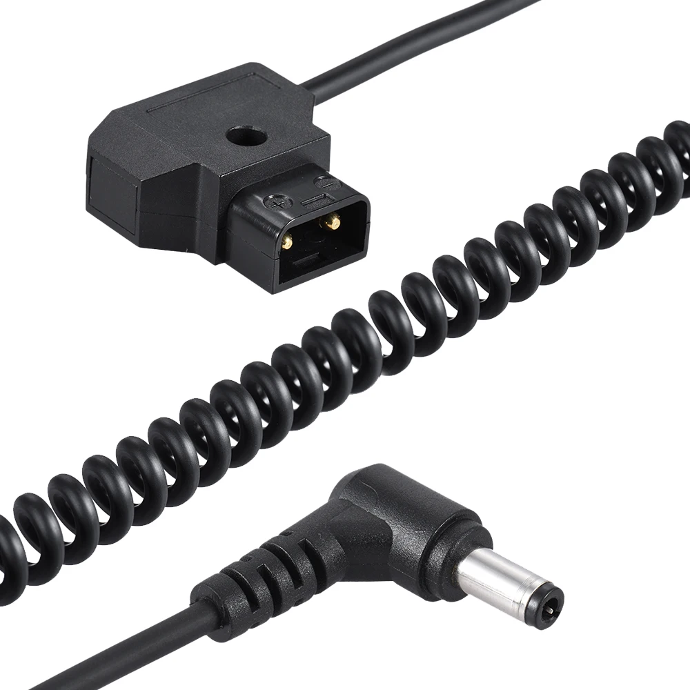 Andoer 2 m/6.5ft D-Tap 2Pin штекер к DC 5,5*2,1 мм переходной кабель удлинитель эластичная линия для Anton V-Mount батарея рама для DSLR Rig
