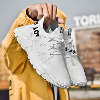 

Fashion Men Sneaker Newest Flat Height Increasing All season Big Size 39-48 Breathable Walking Comfortable Male Casual Shoes