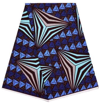 

Dutch African Wax Prints Fabric 6 Yards Ankara wrapper printed pattern 100% cotton material
