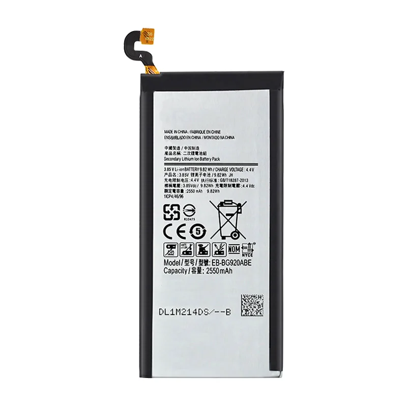 2 шт./партия Батарея EB-BG920ABE для samsung GALAXY S6 G9200 G9208 G9209 SM-G920F G920I G920 G920A G920V G920T G920F