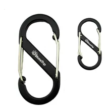 Aluminum S-shaped mountaineering buckle multifunctional 8-shaped quick hanging EDC Keychain outdoor backpack trumpet