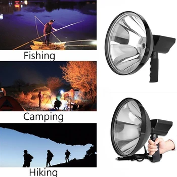

Lightweight 6000K Searching Hiking Handheld Lamp Camping Hunting Multi Functional 9inch Outdoor Fishing 12V 100W Spot Light