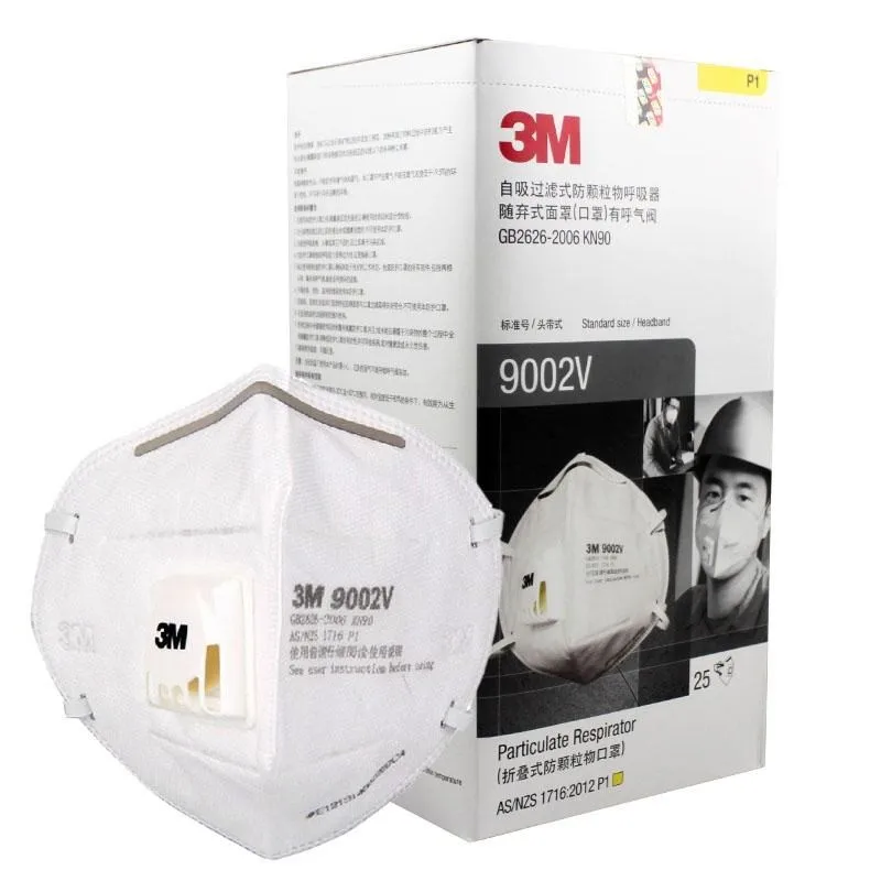 

10PCS/50PCS 9002V FFP2 FFP3 sk PM 2.5 Anti-fog Particulate Respirator Anti influenza Breathing valve Adult Safety Masks