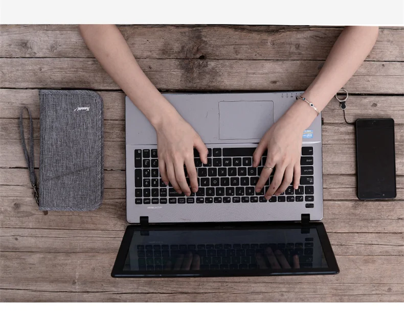 New Passport Bag Ticket Folder Certificate Storage Bag Protective Cover Abroad Travel Multi-Function Document Bag TNT67 (7)