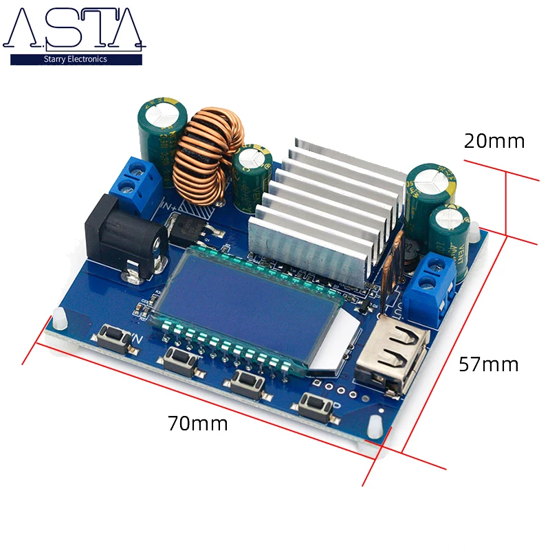 SK35L DC 0.6-30V 4A 35W 5V 6V 9V 12V 24V Boost/Buck CC CV Regulated Adjustable Power supply Module laboratory power |