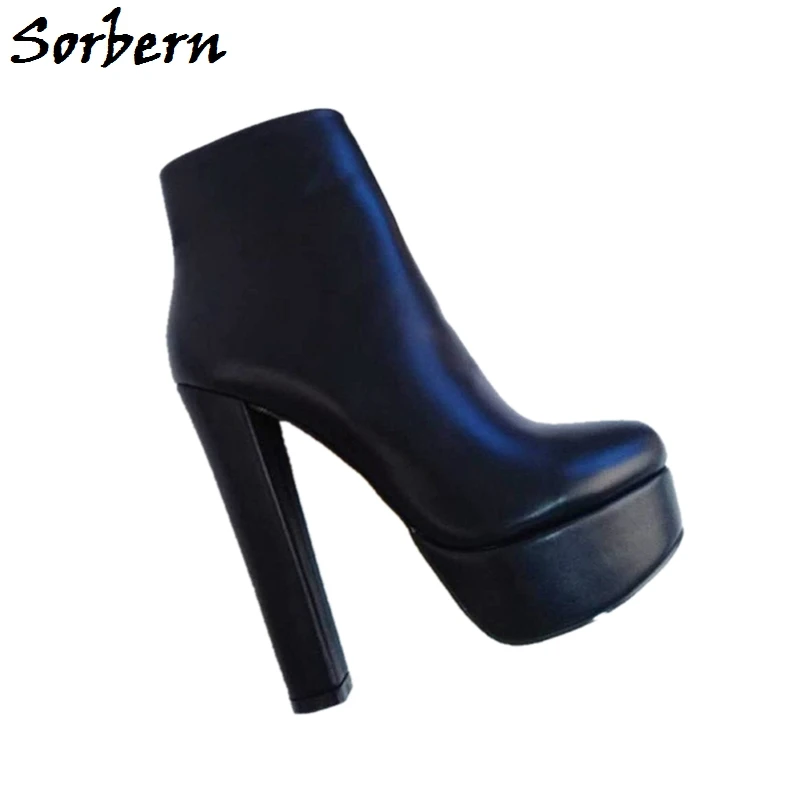 womens chunky heel boots