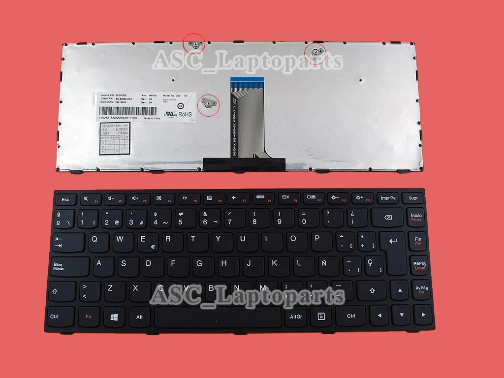 Новая клавиатура с испанской раскладкой для Lenovo Ideapad Z41-70 G41-35 E41-80 M41-80 flex 2 14 14d
