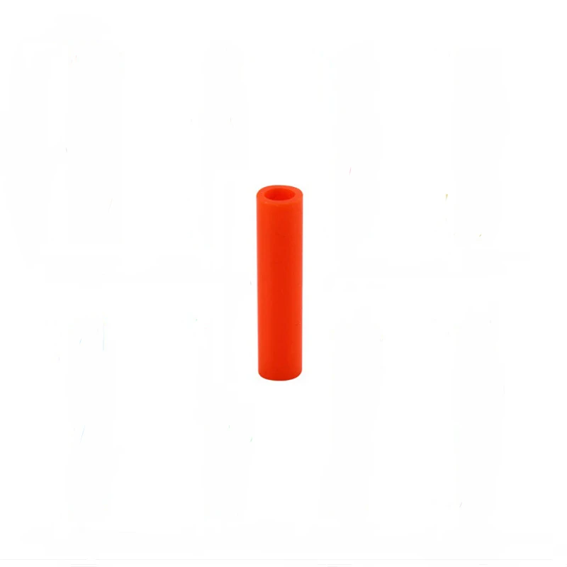 Orange 40x6mm Соломинка из нержавеющей стали, металлическая соломинка для смузи, для питья, прямая соломинка, силиконовый чехол с кистью - Цвет: Orange 40x6mm