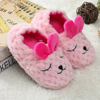 

Cute Toddler Infant Kids Baby Warm Shoes Boys Girls Cartoon Soft-Soled Slippers Antiskid Slippers Thickening Warm Indoor
