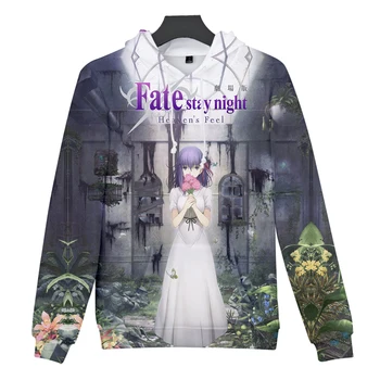

3D Anime The night of fate Hoodies Men/women Fashion Hoodies Fateful night-cup of heaven 3D Hooded Boys/girls sweatshirts