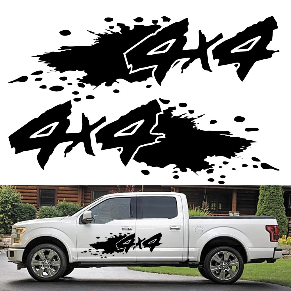 2 шт. 4x4 автомобильные наклейки для внедорожников Ford Ranger Raptor F150 Mitsubishi L200 Isuzu Dma Nissan