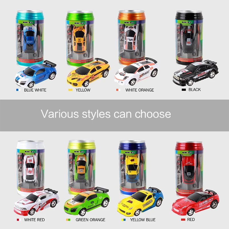 mini rc car in a can
