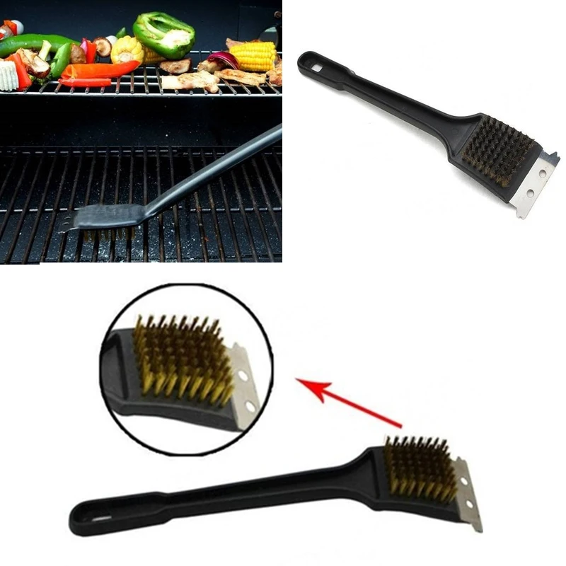 Weber Grill Brush Bbq Basting Brush Size:21x7.3CM(Approximately) Barbecue Cleaning Gifts Bbq Brush Supply Scraper Tool Gadget
