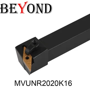 

BEYOND MVUNR MVUNR2020K16 MVUNL2020K16 20mm Lathe Cutting Tools External Turning Tool Holder Carbide inserts VNMG CNC Boring Bar