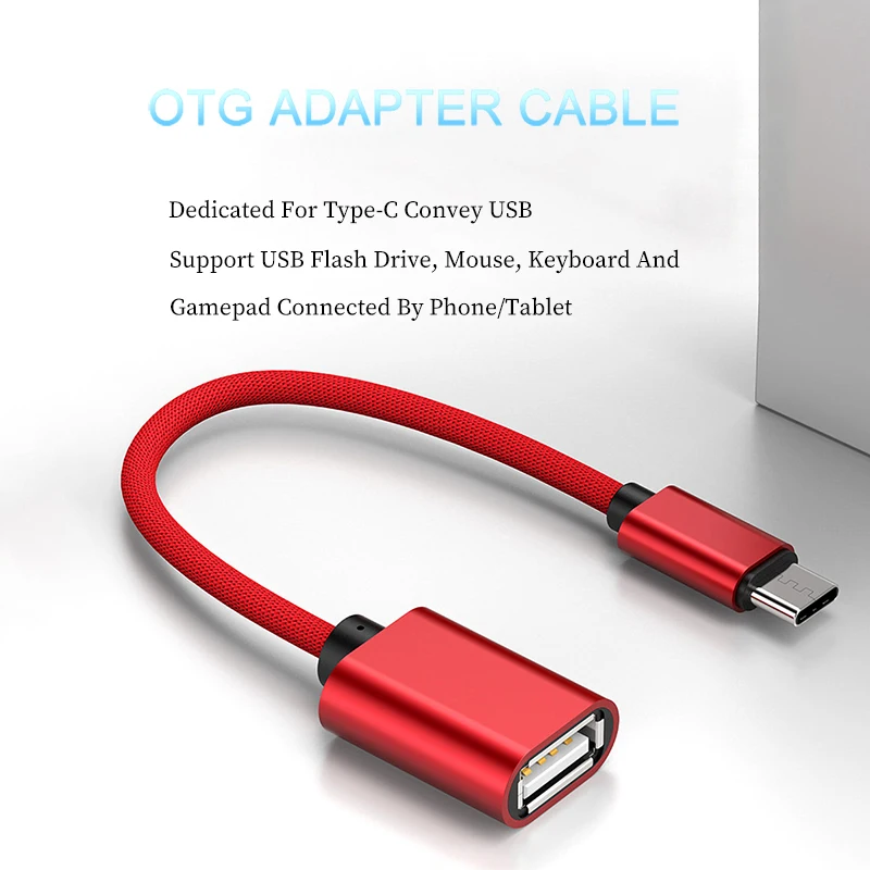 Кабель адаптер OTG Type C USB 2 0 A мама папа для Samsung Huawei Xiaomi мобильных телефонов