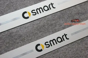 

S/Steel Scuff plate Door sill Guards For MERCEDES BENZ SMART FORTWO 451 453