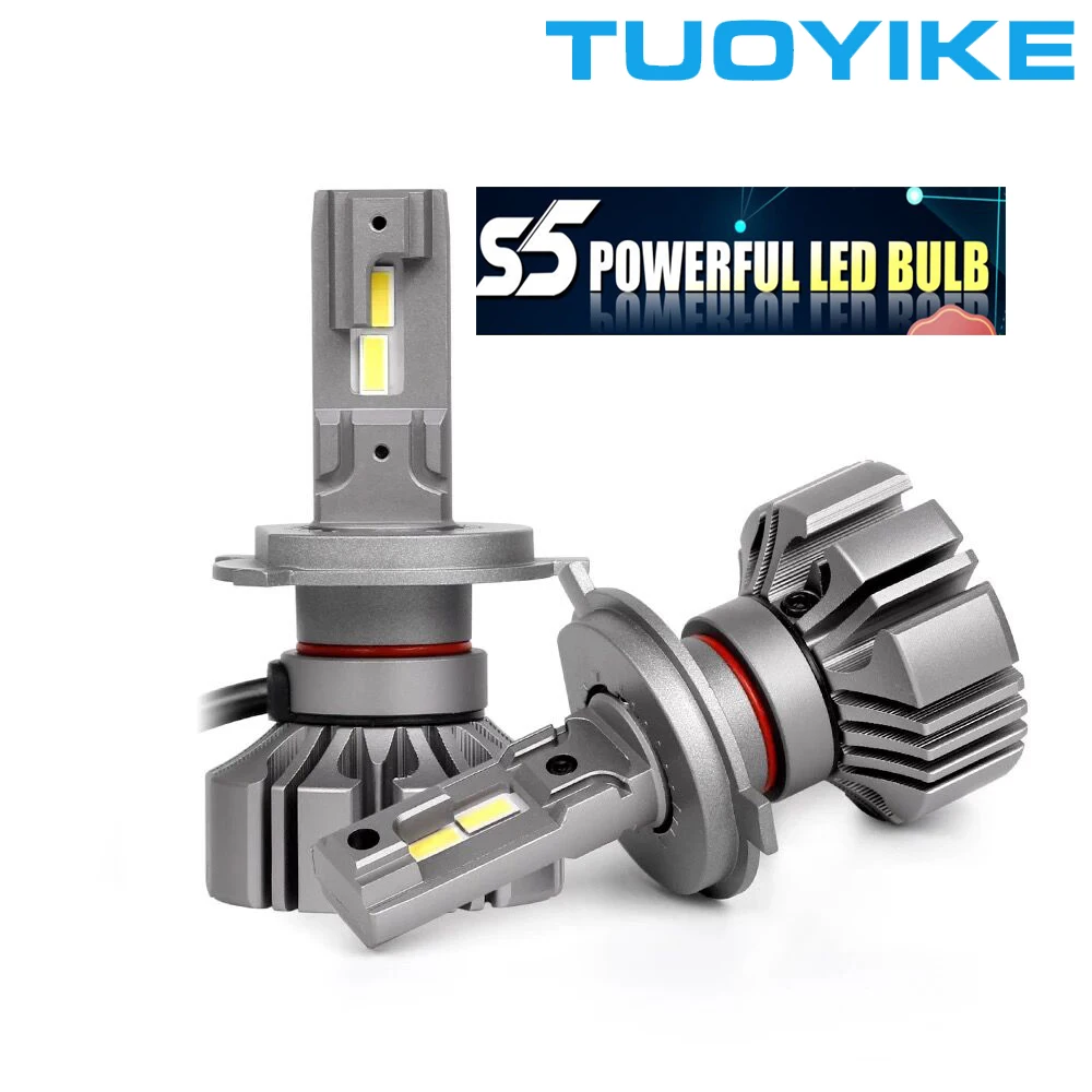 

S5 H8 H9 H11 9005 9006 H4 H7 Fanless LED Fog Lights 12V 6500K Canbus LED Bulbs Mini Size Super Bright LED Headlight Lamps 2PCS