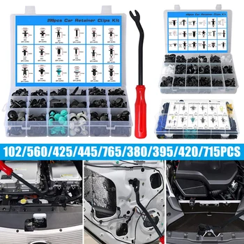 

Car Body Push Pin Rivet Fasteners Trim Moulding Clip Assortments Bumper Push Fasteners Rivet Clips Set CSL88