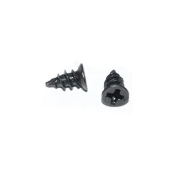 

50pcs M1-M1.7 Phillips small countersunk screws cross thin flat head screw self-tapping sharp tail bolt black zinc 3mm-7mm long