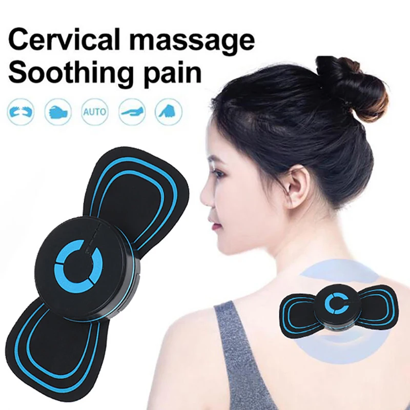 Portable Head Massage Neck Massager H-185 Cervical Vertebra Massage Sticker  Gua Sha Chiropractic TENS Microelectric Pulse - AliExpress