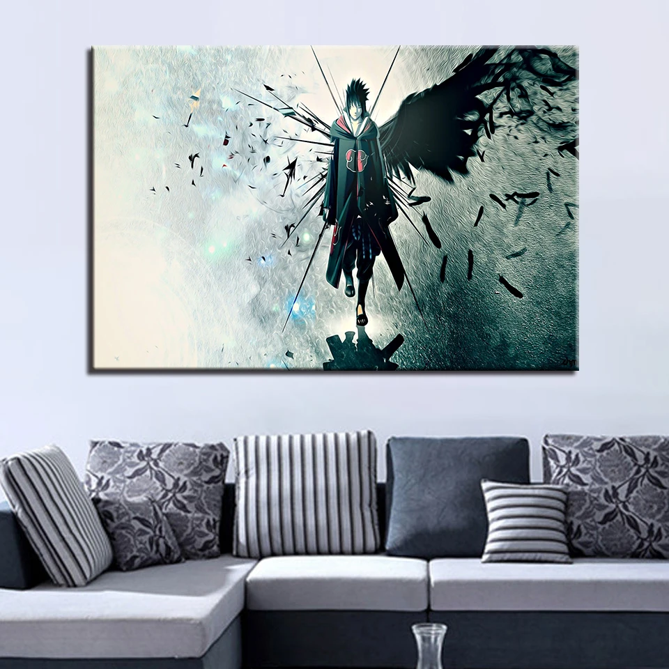 

Wall Art HD Prints Home Decoration 1 Pieces Canvas Naruto Painting Cartoon Modular Animation Pictures Living Room Artwork Poster