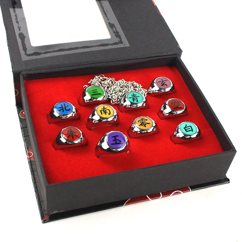 Anime Akatsuki Cosplay Rings Sasori Hidan Deidara Pein Metal Accessories Prop Aliexpress