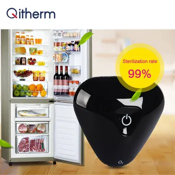 

Qitherm Portable Mini Ozone Air Purifier Fresh Deodorizer Fridge for refrigerator closets pet car portable built in battery