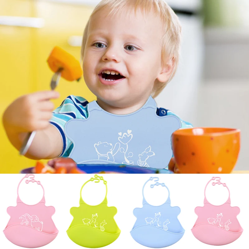 

Adjustable Silicone Bibs Food Grade Waterproof Baby Burp Cloths Soft Multi Function Baby Bib for Toddler Kids Newborn Wholesale