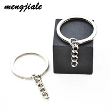 10pcs Metal Keyring Keychain Split Ring Keyfob With Short Chain Key Rings DIY Key Chains Jewelry Accessorie Findings 10pcs Metal Keyring Keychain Split Ring Keyfob With Short Chain Key Rings DIY Key Chains Jewelry Accessorie Findings