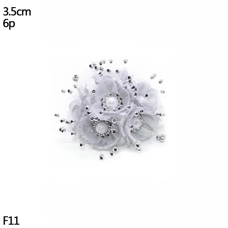 S11-6pcs silver Золотой Серебряный цветок вишня тычинки ягоды Набор DIY Рождество Свадьба День Рождения Вечеринка украшения DIY ВЕНОК ремесло цветок тычинки - Цвет: S11-6pcs silver