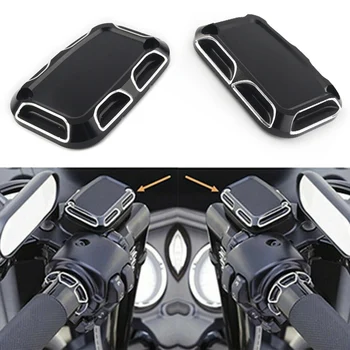 

Motorcycle ShallowCut Brake Master Cylinder Cover For Harley Touring Street Glide FLHTC FLHT FLHTK FLTR FLHX FLHXS etc.